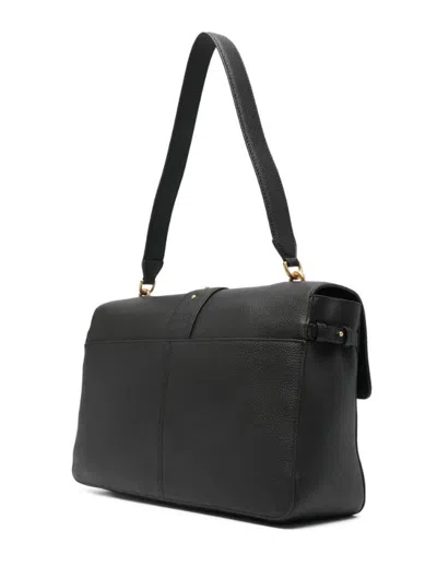 Pinko Love One Leather Shoulder Bag In Black