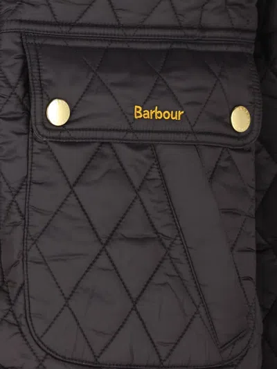 Barbour Quilted Jacket With Long Sleeves And Pockets In Black