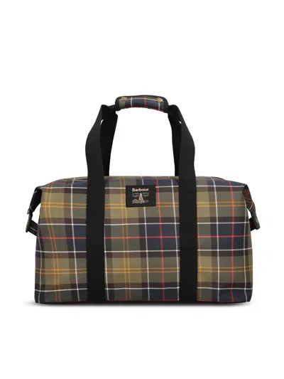 Barbour Torridon Tartan-check Weekend Bag In Black