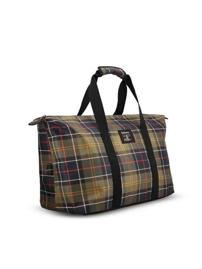 Barbour Torridon Tartan-check Weekend Bag In Black