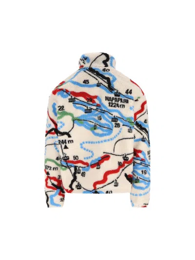 Napapijri Graphic-print Fleece Jacket In Multi