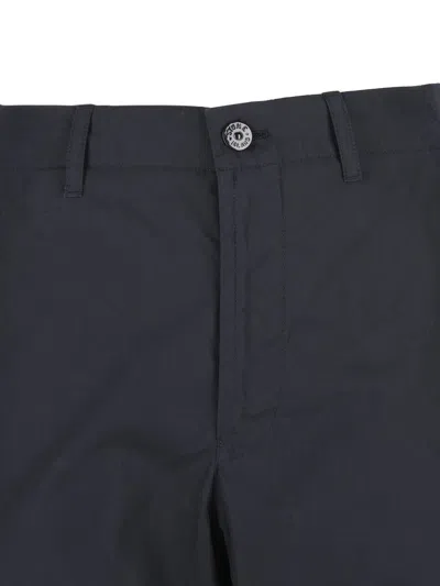Stone Island Relaxed Fit Trousers Featuring Pockets In Blue