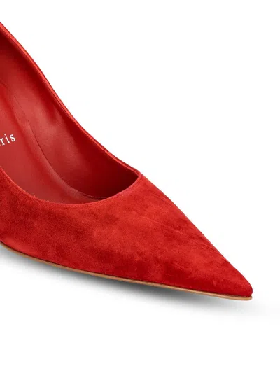 Christian Louboutin Women Velvet Kate Pumps In Red