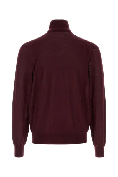 Saint Laurent Wool Sweater With Turtleneck In White