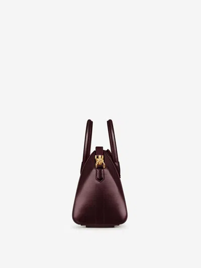 Givenchy Women Burgundy Antigona Mini Handbag In Brown