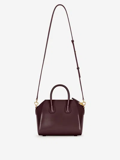 Givenchy Women Burgundy Antigona Mini Handbag In Brown
