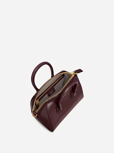 Givenchy Women Burgundy Antigona Mini Handbag In Brown