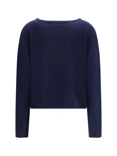 Lisa Yang The Abby Button Cardigan In Blue