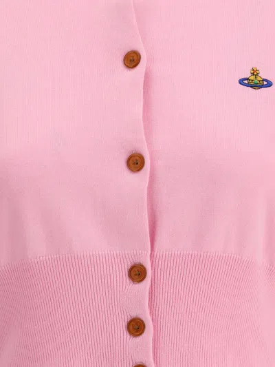 Vivienne Westwood Bea Cropped Cardi In Pink