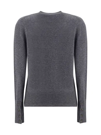 Lisa Yang Nellia Button-cuff Cardigan In Gray
