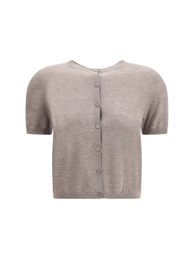 Lisa Yang Charlotte Cardigan In Brown