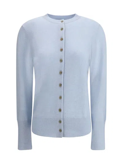 Lisa Yang The Nellia Button-cuffs Cardigan In Blue