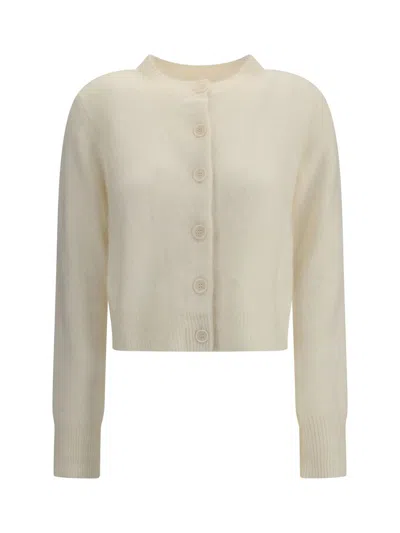 Lisa Yang Azalea Button-front Cashmere Cardigan In White