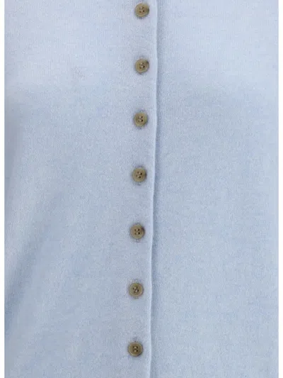 Lisa Yang The Nellia Button-cuffs Cardigan In Blue