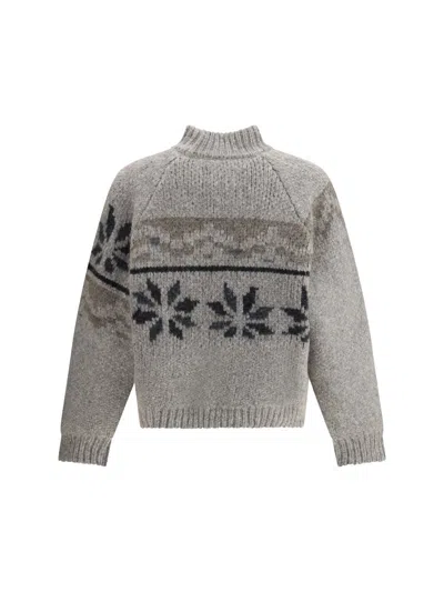 Magliano Norwegian Drunk Mock-neck Sweater In Gray