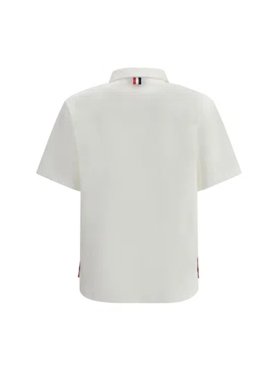 Thom Browne Jersey Polo Shirt In White