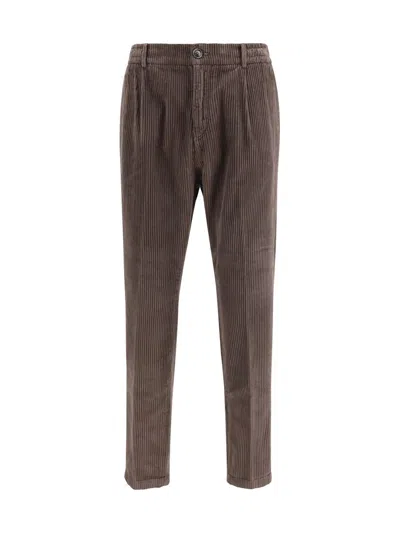 Cruna Mitte Corduroy Trousers In Brown