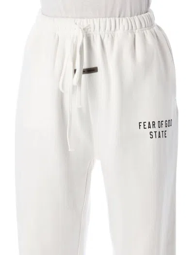 Fear Of God Essential White  State Sweatpants In White