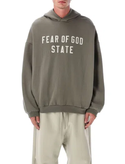 Fear Of God Essential Sweatshirt In Green