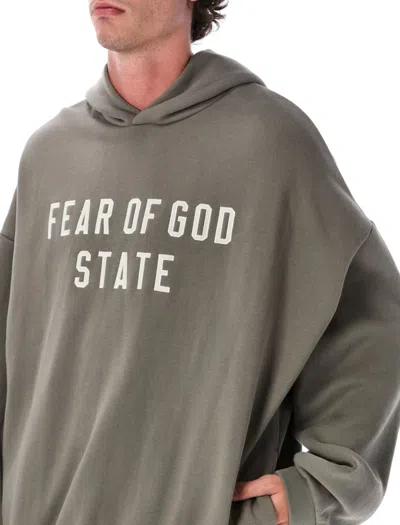 Fear Of God Essential Sweatshirt In Green