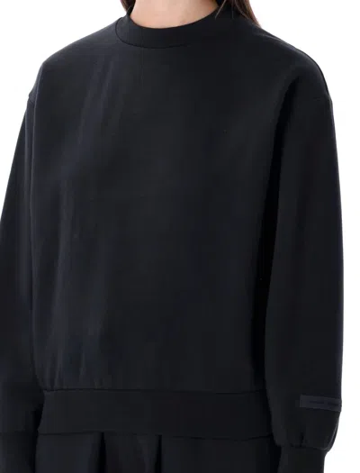 Fear Of God Essential Black  Crewneck Sweatshirt In Black