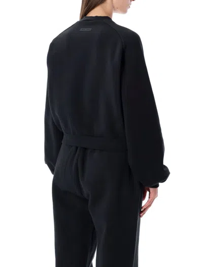 Fear Of God Essential Black  Sweatshirt In Black