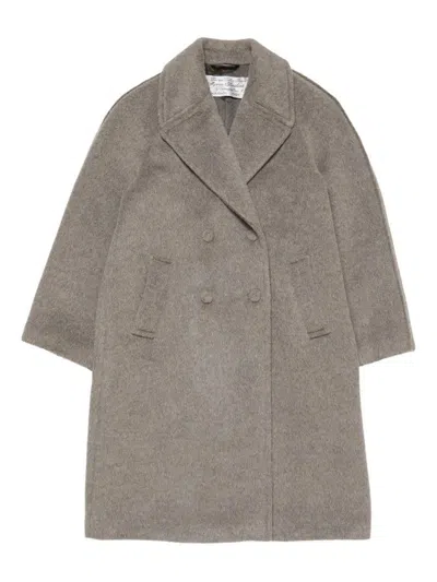 Acne Studios Double-breasted Wool-blend Coat In Brown