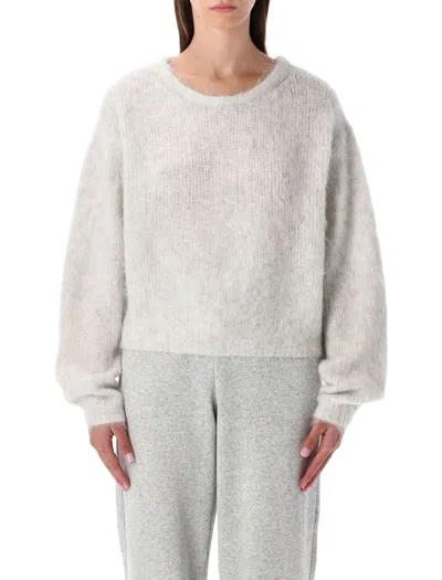 American Vintage Niby Round-neck Sweater In Gray
