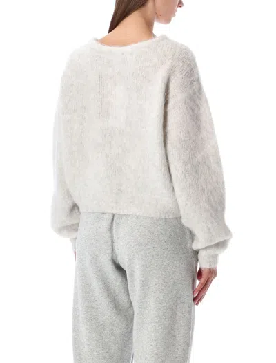 American Vintage Niby Round-neck Sweater In Gray