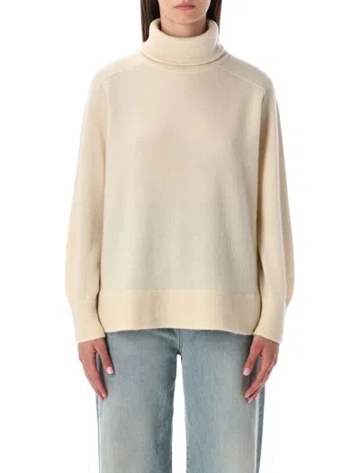 American Vintage Raxow Turtleneck Jumper In Neutral