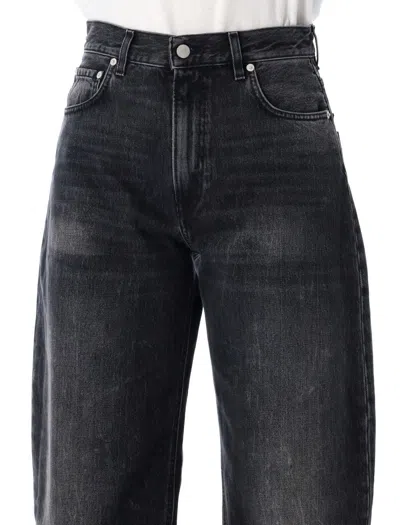 Haikure Tapered Balloon Jeans Contrast Stitching In Black
