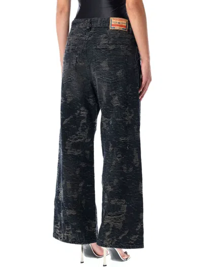 Diesel Vintage Inspired D-sire Denim Trousers In Black