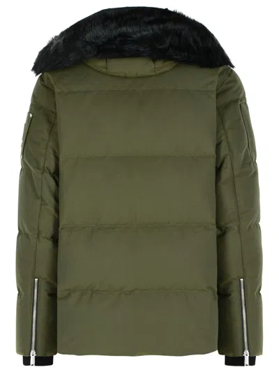 Moose Knuckles Cotton And Nylon Hooded Jacket In Green