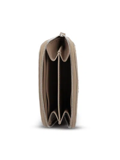 Fendi Zip Around Peekaboo Mini In Neutral