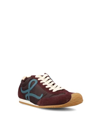 Loewe Ballet Runner 2.0 Logo-detail Sneakers In Brown