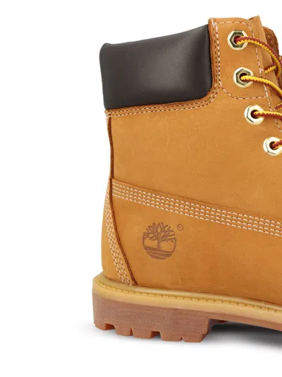Timberland Premium 6-inch Waterproof Faux Fur Lined Boot In Orange