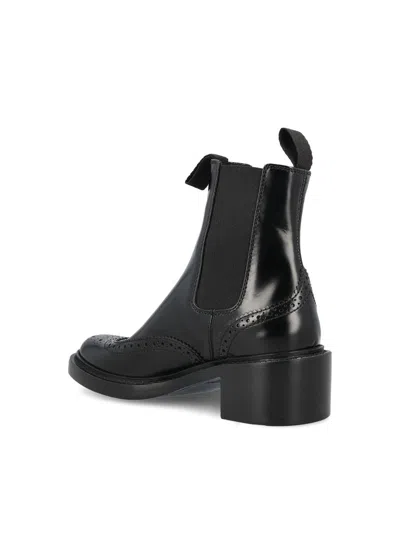 Saint Laurent Vincent Smooth Leather Chelsea Boots Shoes In Black