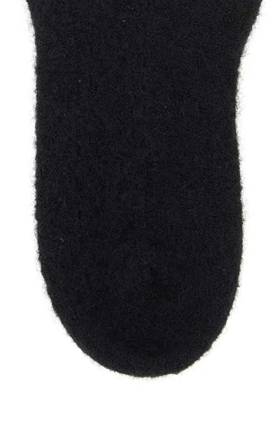 Valentino Stretch Mohair Blend Knee-high Socks In Black