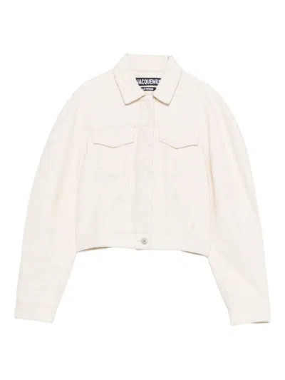 Jacquemus Women La Veste De-nimes Denim Jacket In White