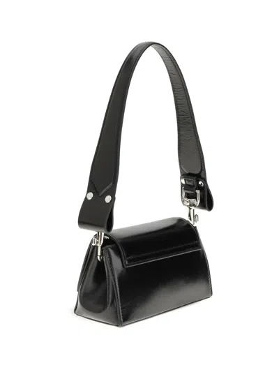 Vivienne Westwood Orb-embellished Patent Leather Shoulder Bag In Black