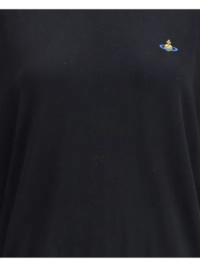 Vivienne Westwood Jersey With Logo In Black