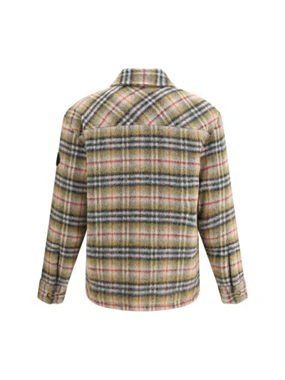Burberry Men Check Wool Jacket In Neutral