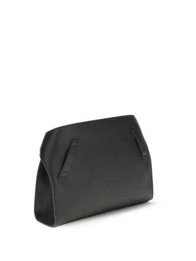 Ferragamo Men Leather Hug Fanny Pack In Black