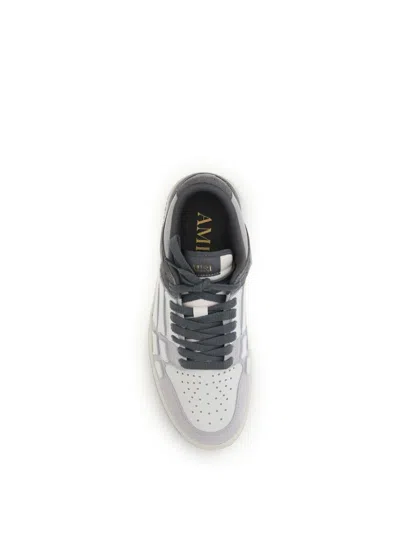 Amiri Low Top Sneakers Featuring Contrast Panels In Gray