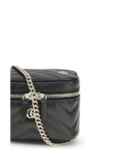 Gucci Women Gg Marmont Beauty Case Nano In Black