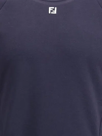 Fendi Raglan-sleeve Sweatshirt In Blue