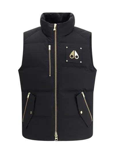 Moose Knuckles Westmount Original Two-tone Vest In Black