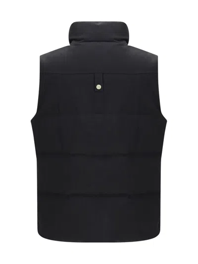 Moose Knuckles Westmount Original Two-tone Vest In Black