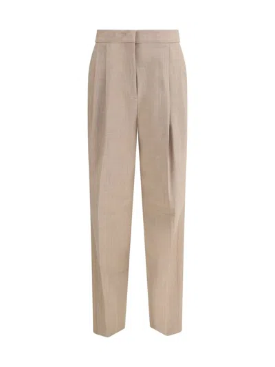 Fabiana Filippi Pleated Front Trousers In Gray