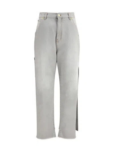 Darkpark Relaxed Fit High Waist Jeans In Gray